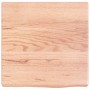 Encimera baño madera maciza tratada marrón claro 40x40x(2-4) cm de vidaXL, Encimeras - Ref: Foro24-3156093, Precio: 40,11 €, ...