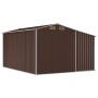 Brown galvanized steel garden shed 277x365.5x179 cm by vidaXL, Sheds - Ref: Foro24-3188297, Price: 662,73 €, Discount: %