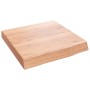 Encimera baño madera maciza tratada marrón claro 40x40x(2-6) cm de vidaXL, Encimeras - Ref: Foro24-3156094, Precio: 41,99 €, ...