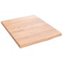 Encimera de baño madera maciza tratada marrón claro 40x50x2 cm de vidaXL, Encimeras - Ref: Foro24-3156095, Precio: 39,23 €, D...