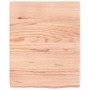 Encimera baño madera maciza tratada marrón claro 40x50x(2-6) cm de vidaXL, Encimeras - Ref: Foro24-3156097, Precio: 44,70 €, ...