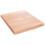 Encimera baño madera maciza tratada marrón claro 40x50x(2-4) cm de vidaXL, Encimeras - Ref: Foro24-3156096, Precio: 35,51 €, ...