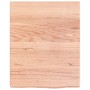 Encimera baño madera maciza tratada marrón claro 40x50x(2-4) cm de vidaXL, Encimeras - Ref: Foro24-3156096, Precio: 35,51 €, ...