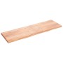 Encimera baño madera maciza tratada marrón claro 200x60x(2-6)cm de vidaXL, Encimeras - Ref: Foro24-3156176, Precio: 175,98 €,...