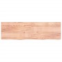 Encimera baño madera maciza tratada marrón claro 200x60x(2-6)cm de vidaXL, Encimeras - Ref: Foro24-3156176, Precio: 175,98 €,...