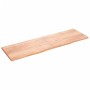 Encimera baño madera maciza tratada marrón claro 200x60x(2-4)cm de vidaXL, Encimeras - Ref: Foro24-3156175, Precio: 151,32 €,...