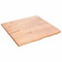 Badezimmerarbeitsplatte aus hellbraun behandeltem Massivholz, 60 x 60 x 2 cm von vidaXL, Arbeitsplatten - Ref: Foro24-3156110...