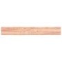 Encimera baño madera maciza tratada marrón claro 220x30x(2-6)cm de vidaXL, Encimeras - Ref: Foro24-3156178, Precio: 117,49 €,...