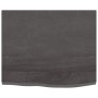 Encimera baño madera maciza tratada marrón oscuro 60x50x2 cm de vidaXL, Encimeras - Ref: Foro24-3156203, Precio: 53,97 €, Des...