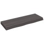 Encimera baño madera maciza tratada marrón oscuro 80x30x(2-6)cm de vidaXL, Encimeras - Ref: Foro24-3156211, Precio: 51,50 €, ...