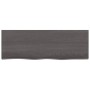 Dark brown treated solid wood bathroom countertop 80x30x(2-6)cm by vidaXL, Countertops - Ref: Foro24-3156211, Price: 51,50 €,...