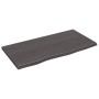 Encimera baño madera maciza tratada marrón oscuro 80x40x2 cm de vidaXL, Encimeras - Ref: Foro24-3156212, Precio: 52,13 €, Des...