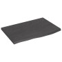 Encimera baño madera maciza tratada marrón oscuro 60x40x2 cm de vidaXL, Encimeras - Ref: Foro24-3156200, Precio: 48,06 €, Des...