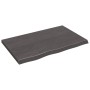 Encimera baño madera maciza tratada marrón oscuro 80x50x(2-4)cm de vidaXL, Encimeras - Ref: Foro24-3156216, Precio: 59,91 €, ...