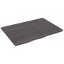 Encimera baño madera maciza tratada marrón oscuro 80x60x2 cm de vidaXL, Encimeras - Ref: Foro24-3156218, Precio: 54,95 €, Des...