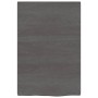 Dark brown treated solid wood bathroom countertop 40x60x2 cm by vidaXL, Countertops - Ref: Foro24-3156194, Price: 36,25 €, Di...