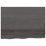 Encimera baño madera maciza tratada marrón oscuro 80x60x(2-4)cm de vidaXL, Encimeras - Ref: Foro24-3156219, Precio: 70,99 €, ...