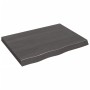 Encimera baño madera maciza tratada marrón oscuro 80x60x(2-6)cm de vidaXL, Encimeras - Ref: Foro24-3156220, Precio: 81,71 €, ...