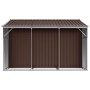 Cobertizo de jardín acero galvanizado marrón 277x279x179 cm de vidaXL, Cobertizos - Ref: Foro24-3188296, Precio: 498,96 €, De...