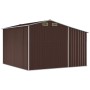 Cobertizo de jardín acero galvanizado marrón 277x279x179 cm de vidaXL, Cobertizos - Ref: Foro24-3188296, Precio: 498,96 €, De...