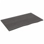 Encimera baño madera maciza tratada marrón oscuro 100x60x2 cm de vidaXL, Encimeras - Ref: Foro24-3156230, Precio: 99,68 €, De...