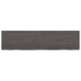 Badezimmerarbeitsplatte aus dunkelbraun behandeltem Holz, 120 x 30 x (2–6) cm von vidaXL, Arbeitsplatten - Ref: Foro24-315623...