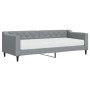 Sofa bed with light gray fabric mattress 80x200 cm by vidaXL, Beds and slatted bases - Ref: Foro24-3197403, Price: 324,51 €, ...