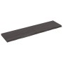 Encimera de baño madera tratada marrón oscuro 120x30x(2-4) cm de vidaXL, Encimeras - Ref: Foro24-3156233, Precio: 86,02 €, De...