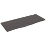 Encimera baño madera maciza tratada marrón oscuro 100x40x2 cm de vidaXL, Encimeras - Ref: Foro24-3156224, Precio: 72,25 €, De...