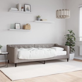 Sofa bed with taupe gray fabric mattress 80x200 cm by vidaXL, Beds and slatted bases - Ref: Foro24-3197406, Price: 324,38 €, ...