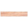 Encimera baño madera maciza tratada marrón claro 220x40x(2-6)cm de vidaXL, Encimeras - Ref: Foro24-3156180, Precio: 143,17 €,...