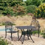 Bistro table and chairs 3 pieces black cast aluminum by vidaXL, Garden sets - Ref: Foro24-3070578, Price: 554,39 €, Discount: %