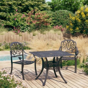 Bistro table and chairs 3 pieces black cast aluminum by vidaXL, Garden sets - Ref: Foro24-3070578, Price: 551,99 €, Discount: %