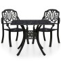 Bistro table and chairs 3 pieces black cast aluminum by vidaXL, Garden sets - Ref: Foro24-3070578, Price: 554,39 €, Discount: %