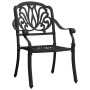 Bistro table and chairs 3 pieces black cast aluminum by vidaXL, Garden sets - Ref: Foro24-3070578, Price: 554,39 €, Discount: %