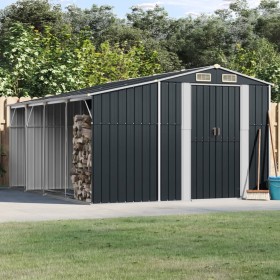 Galvanized steel garden shed anthracite 277x365.5x179cm by vidaXL, Sheds - Ref: Foro24-3188294, Price: 915,99 €, Discount: %