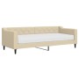 Sofá cama con colchón tela crema 80x200 cm de vidaXL, Camas y somieres - Ref: Foro24-3197407, Precio: 324,51 €, Descuento: %