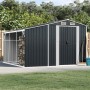 Garden shed anthracite galvanized steel 277x279x179 cm by vidaXL, Sheds - Ref: Foro24-3188293, Price: 512,85 €, Discount: %