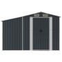 Garden shed anthracite galvanized steel 277x279x179 cm by vidaXL, Sheds - Ref: Foro24-3188293, Price: 512,85 €, Discount: %