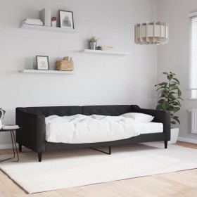 Sofa bed with black fabric mattress 90x200 cm by vidaXL, Beds and slatted bases - Ref: Foro24-3197410, Price: 360,68 €, Disco...