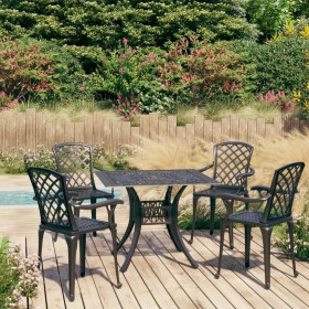 Bistro table and chairs 5 pieces black cast aluminum by vidaXL, Garden sets - Ref: Foro24-3070614, Price: 748,99 €, Discount: %