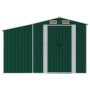 Green galvanized steel garden shed 277x365.5x179 cm by vidaXL, Sheds - Ref: Foro24-3188288, Price: 689,88 €, Discount: %