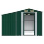 Green galvanized steel garden shed 277x365.5x179 cm by vidaXL, Sheds - Ref: Foro24-3188288, Price: 689,88 €, Discount: %