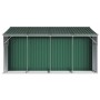 Green galvanized steel garden shed 277x365.5x179 cm by vidaXL, Sheds - Ref: Foro24-3188288, Price: 689,88 €, Discount: %