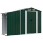 Green galvanized steel garden shed 277x365.5x179 cm by vidaXL, Sheds - Ref: Foro24-3188288, Price: 689,88 €, Discount: %