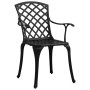 Bistro table and chairs 5 pieces black cast aluminum by vidaXL, Garden sets - Ref: Foro24-3070614, Price: 749,35 €, Discount: %