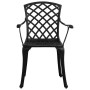 Bistro table and chairs 5 pieces black cast aluminum by vidaXL, Garden sets - Ref: Foro24-3070614, Price: 749,35 €, Discount: %