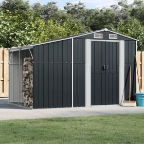 Garden shed anthracite galvanized steel 277x192.5x179cm by vidaXL, Sheds - Ref: Foro24-3188292, Price: 548,17 €, Discount: %