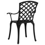 Bistro table and chairs 5 pieces black cast aluminum by vidaXL, Garden sets - Ref: Foro24-3070614, Price: 749,35 €, Discount: %