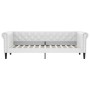 Sofá cama con colchón cuero sintético blanco 90x200 cm de vidaXL, Camas y somieres - Ref: Foro24-3197720, Precio: 411,44 €, D...